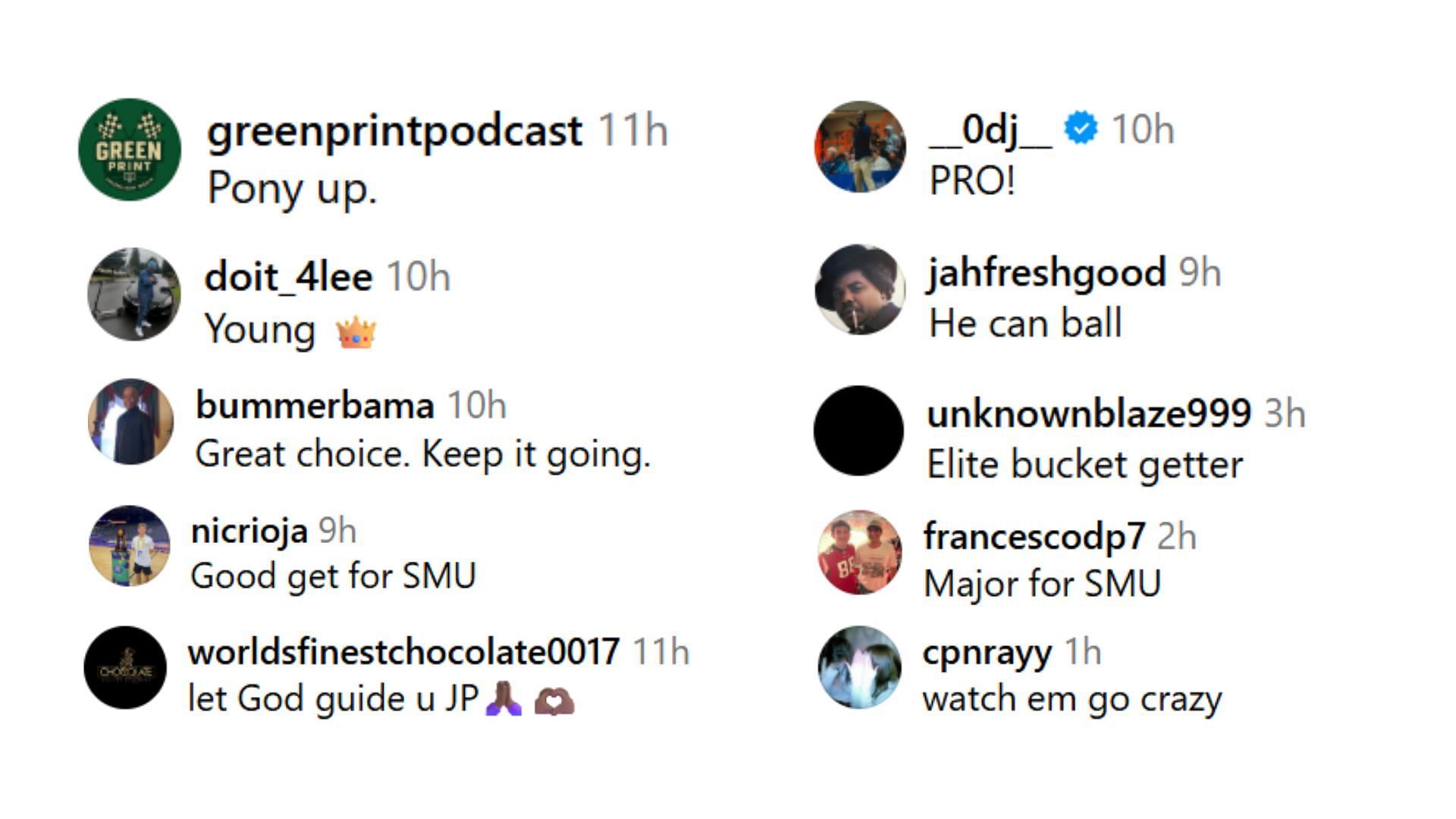 Jaron Pierre Jr reactions (Image Source: @greenlightmedia/Instagram)